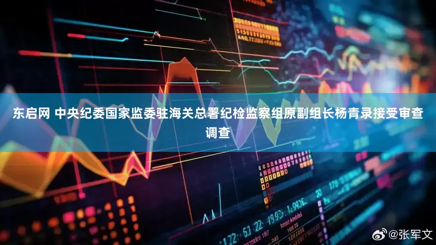 东启网 中央纪委国家监委驻海关总署纪检监察组原副组长杨青录接受审查调查