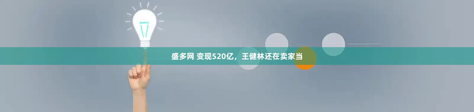 盛多网 变现520亿，王健林还在卖家当